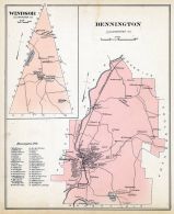 Windsor, Bennington, New Hampshire State Atlas 1892